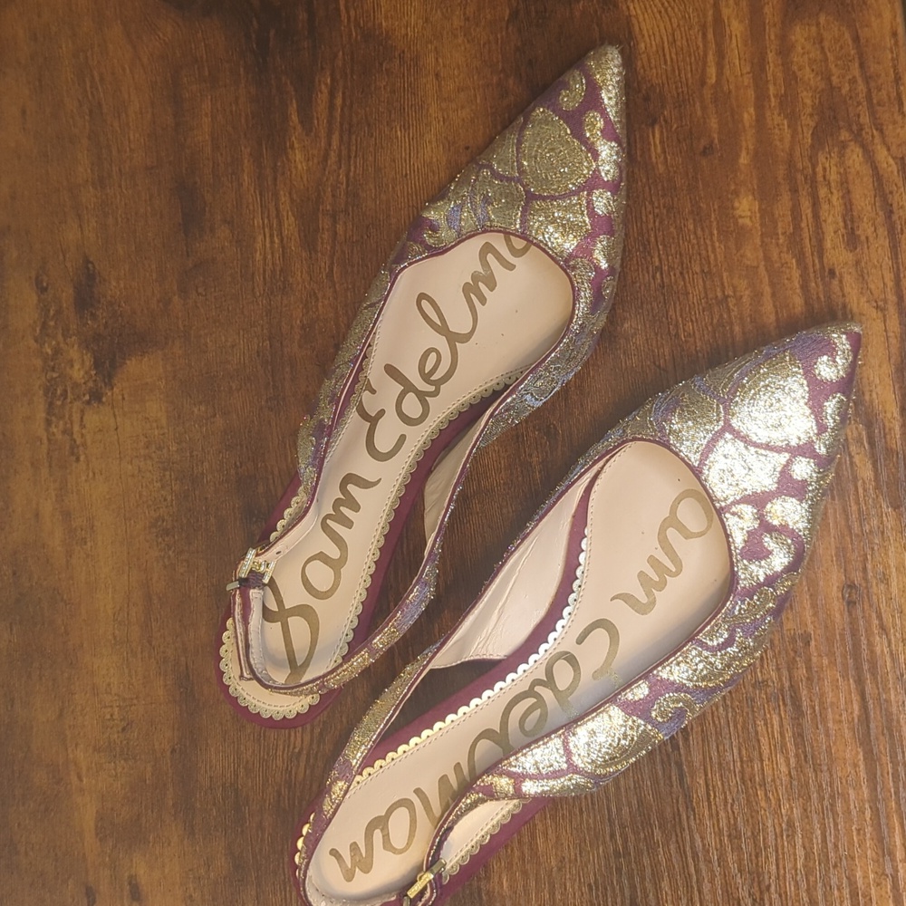 Sam Edelman LudLow Tapestry Jacquard Kitten Heels